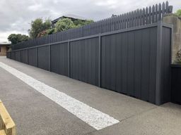 12 Black Panel Fence